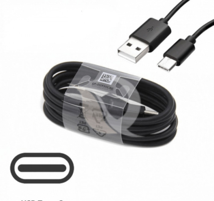 Cablu de date Samsung EP-DG950CBE, Type C, Black