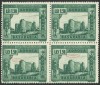 EROARE / VARIETATE ROMANIA 1941 MONUMENTE ISTORICE I MNH BLOC x4, Arhitectura, Nestampilat