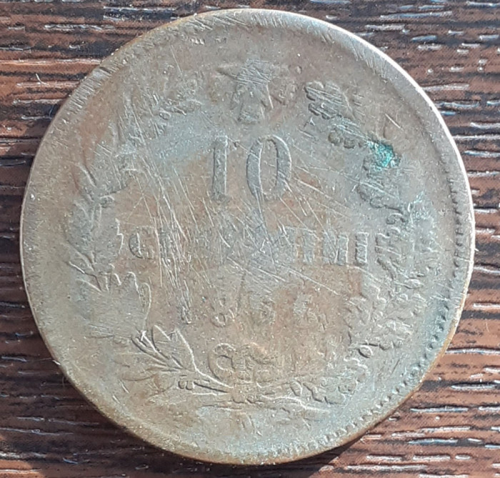 (M2393) MONEDA ITALIA - 10 CENTESIMI 1866, VITTORIO EMANUELE II, UZATA