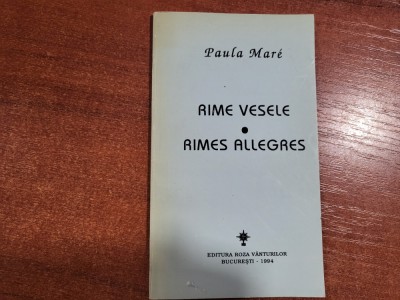 Rime vesele de Paula Mare foto