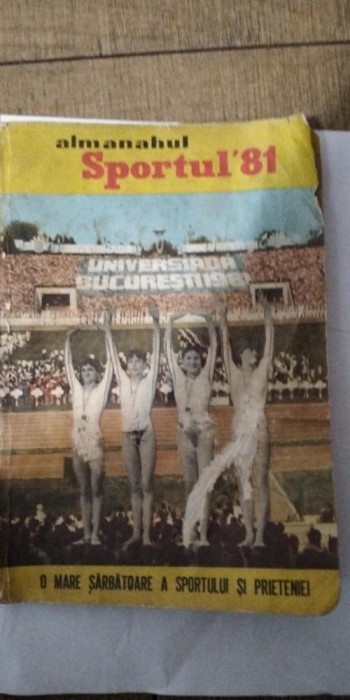 Almanahul SPORTUL 1986 cu autograful lui Ivan Patzaichin
