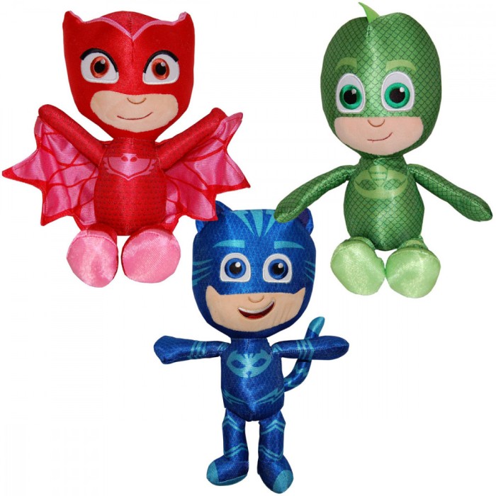 Set 3 jucarii Owlette, Gekko Catboy, PJ Masks, 32 cm