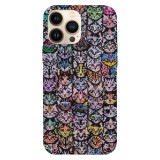Husa compatibila cu Apple iPhone 15 Pro Max model Cat wall, Silicon, TPU, Viceversa, Transparent, Carcasa