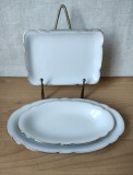 Lot de 3 tavi mici portelan fin