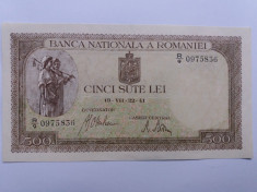 Romania -500 LEI 1941-IULIE foto