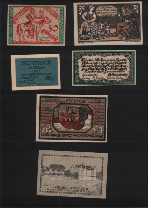 Set#4 12 notgeld diferite (cele din imagini)