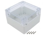 Carcasă universală 120x120x75 mm cu bucșă din alamă, KRADEX