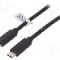 Cablu din ambele par&amp;#355;i, USB C mufa, USB 3.1, lungime 0.5m, negru, LOGILINK - CU0128