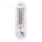 Termometru cu higrometru pentru exterior, -20&deg;c ~ + 50&deg;c, plastic, 22x6 cm, alb