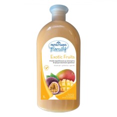 Gel de Duș, Papoutsanis, Family, Parfum Fructe Exotice, Capacitate 1L