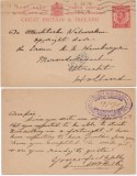 Great Britain 1915 Censored Card London to Utrecht -small tear on left D.399