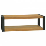 vidaXL Dulap de baie suspendat, 110x45x35 cm, lemn masiv de tec 338232
