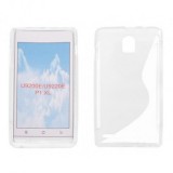 Husa Silicon S-Line Transparenta Huawei Ascend P1 XL, Protectie Premium