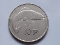 Irlanda , 10 Pence 1980 foto