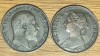 Marea Britanie - SUPEROFERTA ! - set istoric 2 x 1 farthing 1884 &amp; 1905 - Victoria &amp; Edward VII - foarte frumoase !, Europa
