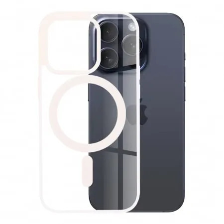 Husa Antisoc iPhone 15 Pro MagSafe Pro Incarcare Wireless Roz