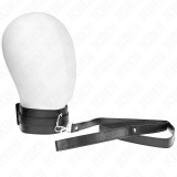 Kink Collar &amp; Gag-Colier cu Curea 116 cm Model 1 Reglabil 36-43