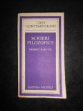 HERBERT MARCUSE - SCRIERI FILOZOFICE