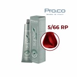 Vopsea de par profesionala fara amoniac SUPERB.COLOR 100 ml - Pro.Co - 5/66RP ROSU PUTERNIC1