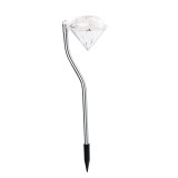 Luminator solar cu LED stil Bijuterie pentru gradina eMazing, inaltime 30 cm, 2V, material ABS, 600mAh, lumina alba calda