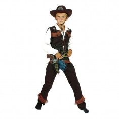Costum Cowboy baieti 4-14 ani, vesta si pantaloni, set carnaval foto