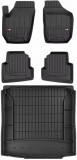 Set Covorase Auto Cauciuc Negro Skoda Fabia 2 2007-2014 Pro Line Tip Tavita 3D 3D407220 + Tavita Portbagaj Negro Skoda Fabia 2 2007-2014 Combi TM40528