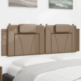 vidaXL Pernă pentru tăblie pat, cappuccino, 160 cm, piele artificială