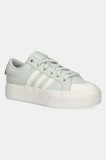 adidas tenisi Bravada 2.0 Platform femei, culoarea verde, JI1800
