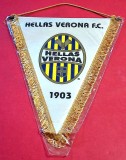Fanion fotbal - HELLAS VERONA FC (Italia) - folie de protectie si dimensiuni mari 37x27 cm