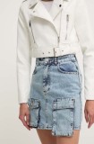 Answear Lab fustă din denim mini, dreaptă