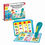 Clementoni Agerino Enciclopedia Electronica, Joc Educativ Prescolari, 60 Cartonase, 500+ Teste, Forme, Culori, Animale, Numere