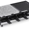 Gratar electric Grill Raclette SEVERIN 1500 W, cu piatra de copt si placa de grill, include 8 tigai, RG 2373 - RESIGILAT