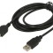 Cablu USB 2.0 A-A 1,8m Negru