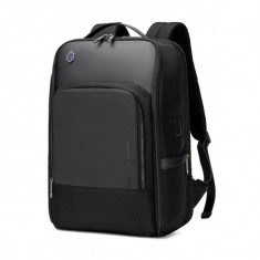 Rucsac laptop Business-Travel Arctic Hunter, impermeabil, port USB, 15.6″, negru, model AHB002