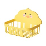 Cutie de depozitare prosoape, model ratusca, plastic, 13x19x12 cm, galben, Oem