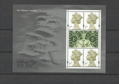 MAREA BRITANIE 2000 STAMP SHOW HER MAJESTY foto