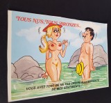 NUD.Carte Poștală Franțuzească Umoristică pentru Adulți