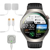 Cumpara ieftin Smartwatch iSEN FD06 Argintiu, 1.85 HD, Monitorizare Somn, Glicemie, SpO2+ECG, HR, Apel Bt, SOS, Asistent Vocal, Monitorizare Menstruala