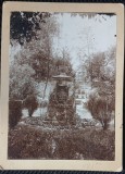 Fotografie tip CDV, Agnita, Monumentul fondatoruluigrădinii școlare, Părintele Fronius, Pastor A.B. &icirc;n Agnita &icirc;ntre 1868-1886, inceput de secol X