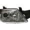 Far Mitsubishi Outlander (CU0W) 05.2005-03.2007 DEPO partea Dreapta, tip bec H1+HB3 , reglare manuala, culoare crom