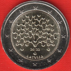 LETONIA moneda 2 euro comemorativa 2022 - Banca Letoniei, UNC