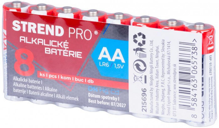 Baterie Strend Pro, LR6, 8 buc, creion AA