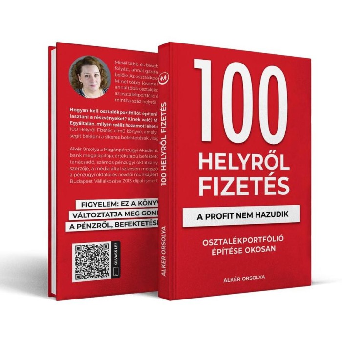 100 Helyről Fizet&eacute;s - A profit nem hazudik - Osztal&eacute;kportf&oacute;li&oacute; &eacute;pt&eacute;se okosan - Alk&eacute;r Orsolya