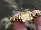 Ceas dama Spporette, elvetian, 10 rubne, model art deco, anii 1950, laminat cu aur, 20 microni.