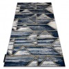 Covor DE LUXE modern 462 Geometric - structural albastru inchis / aur, 140x190 cm, Dreptunghi, Poliester