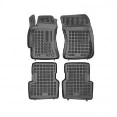 Set covorase auto din cauciuc SUBARU FORESTER (SG), 10.2002-01.2008, presuri tip tavita, negru