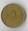 Moneda 5 cents 1973 - Belize, America de Nord, Alama