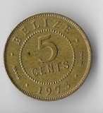 Moneda 5 cents 1973 - Belize