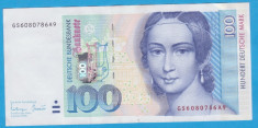 (5) BANCNOTA GERMANIA - 100 MARK 1996 (2 IANUARIE 1996), STARE BUNA foto