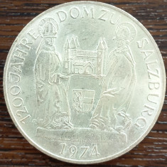 (A12) MONEDA DIN ARGINT AUSTRIA - 50 SCHILLING 1974, 1200 ANI DOMUL SALZBURG